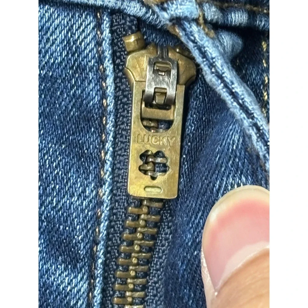 Lucky Brand 121 Slim Mens Blue Denim Jeans 38x30‎ Medium Wash Stretch Coolmax